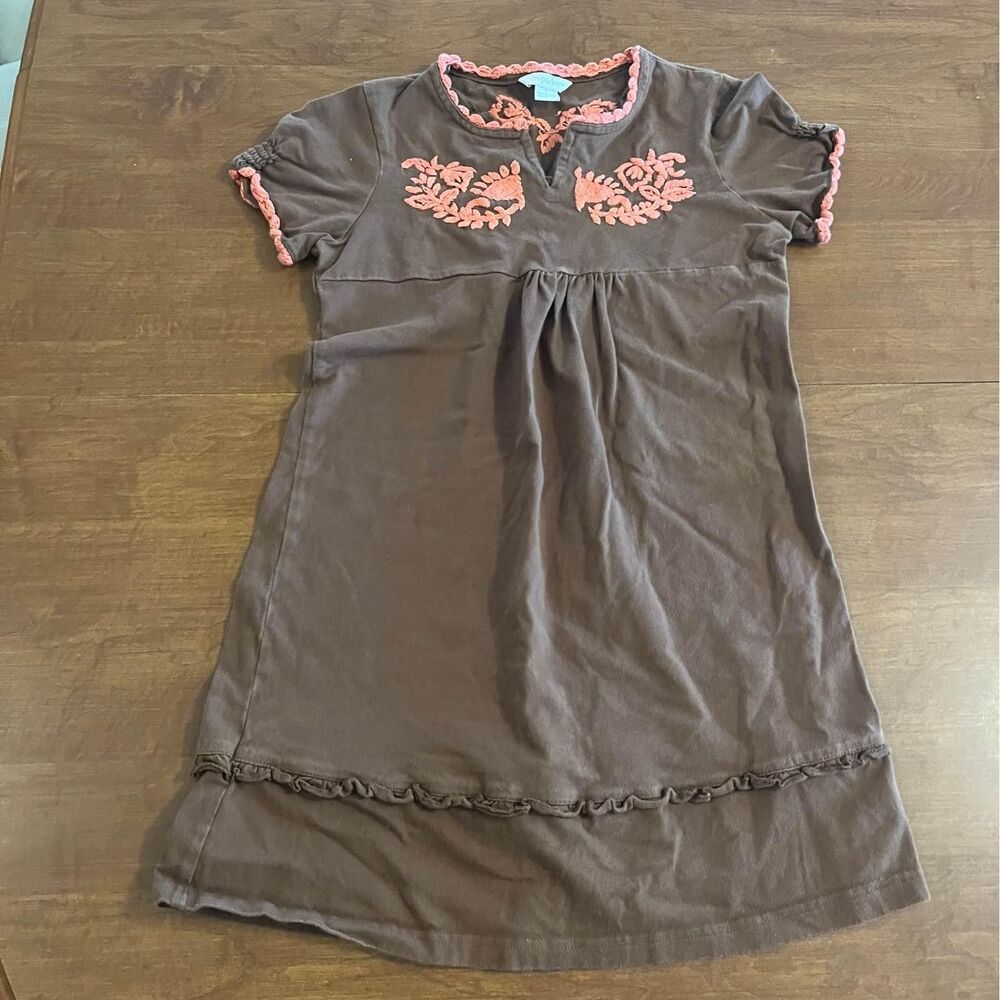 Vintage KC Parker girls embroidered dress size 8
